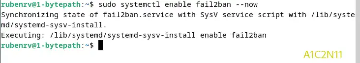 Activación de Fail2ban